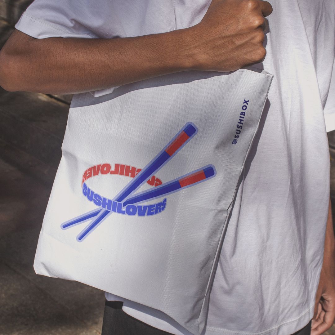 TOTE BAG CHOPSTICKS + PIN