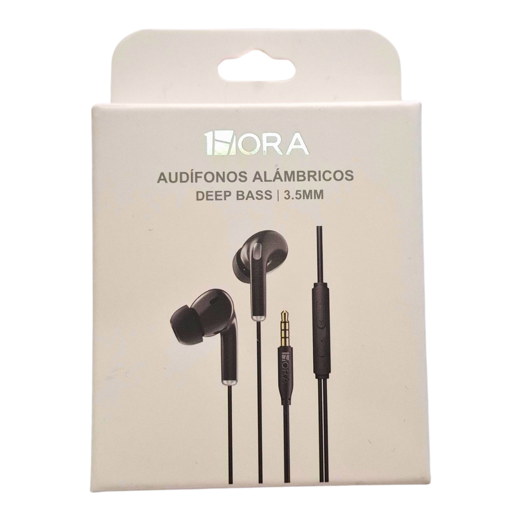Audífonos alambricos 3.5mm 1hora