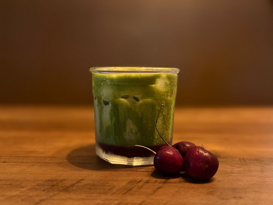 🍒 Cherry Vanilla Matcha 🍵
