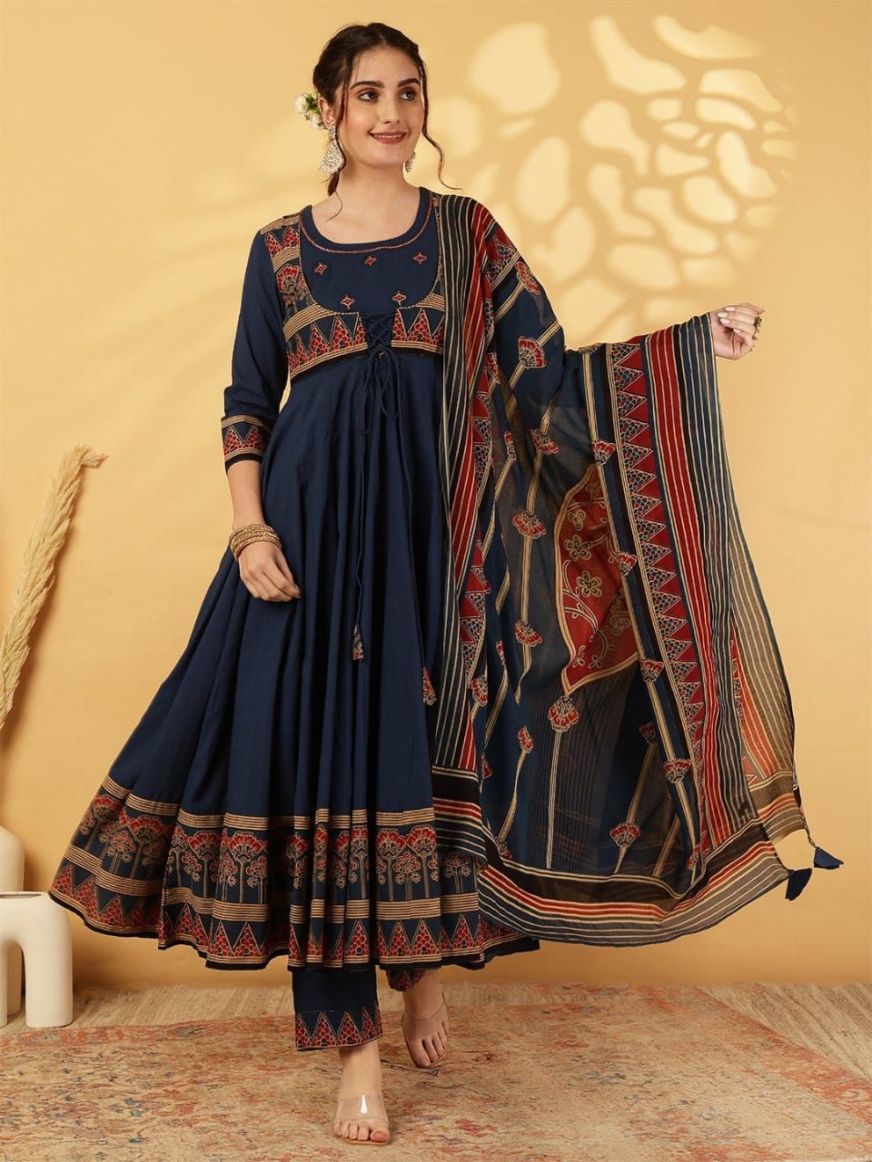 Anarkali Kurta Bottom With Dupatta