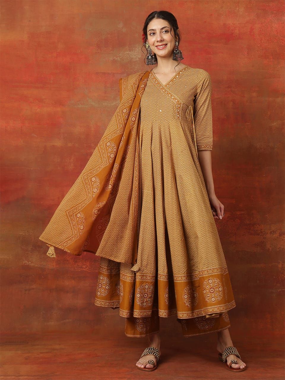 Anarkali Kurta Bottom With Dupatta 
