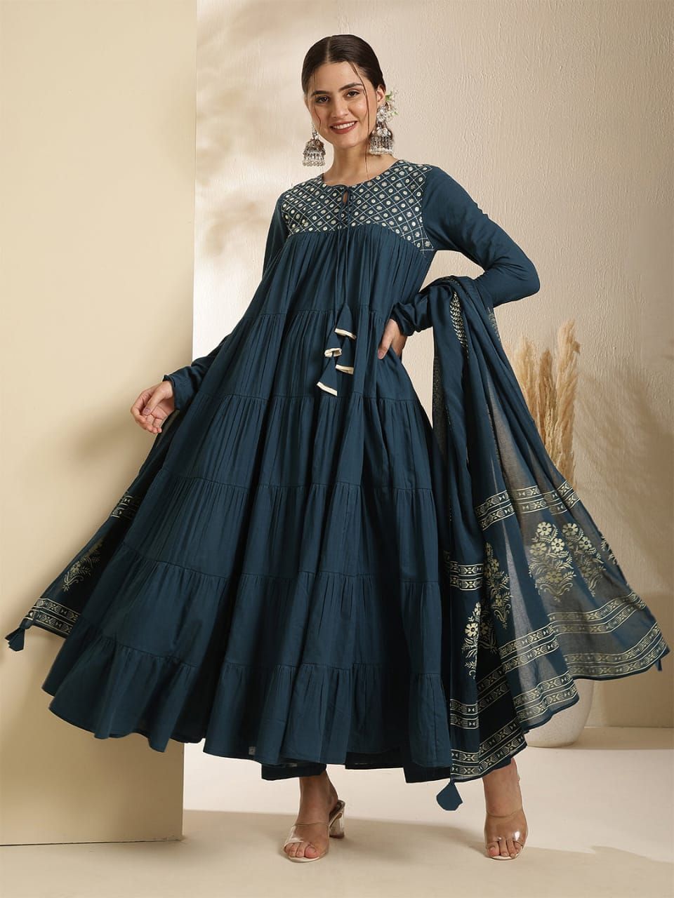 Anarkali Kurta Bottom With Dupatta