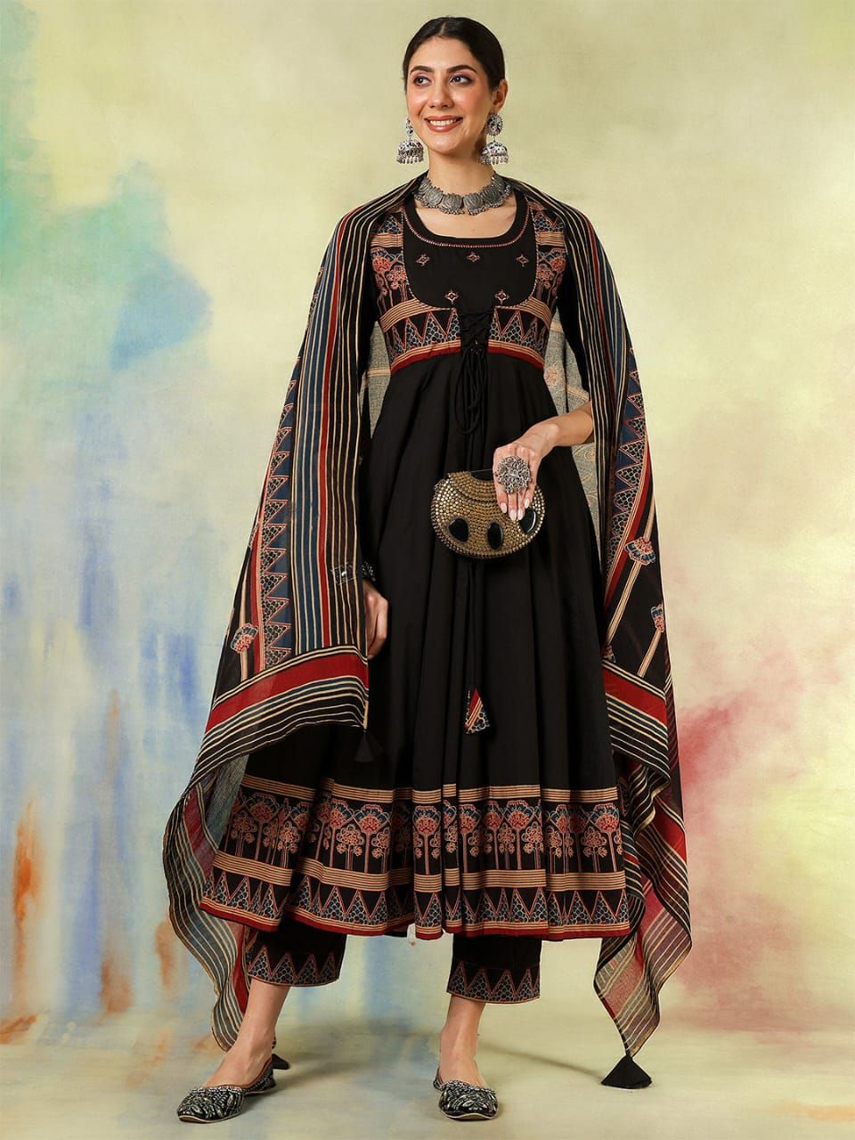 Anarkali Kurta Bottom With Dupatta