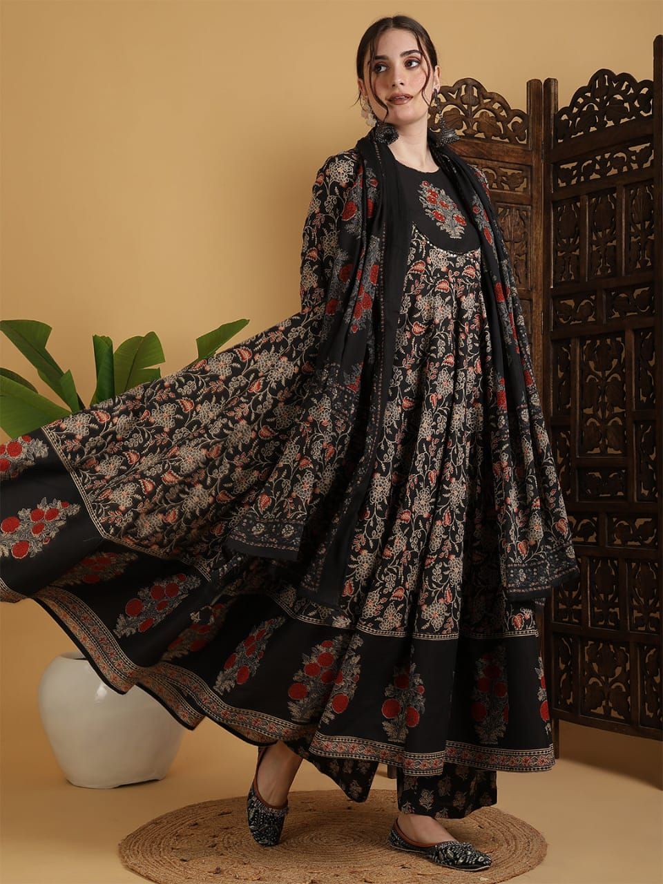 Anarkali Kurta Bottom With Dupatta