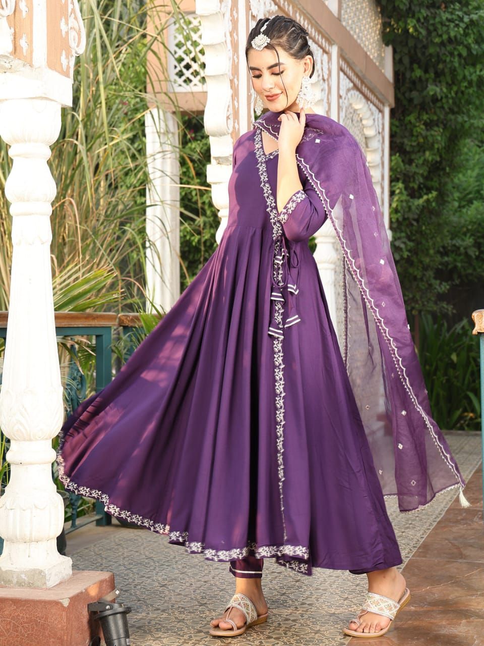 Anarkali Kurta Bottom With Dupatta