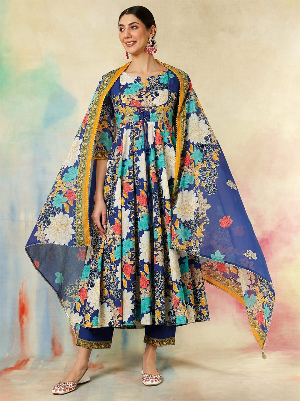 Anarkali Kurta Bottom With Dupatta