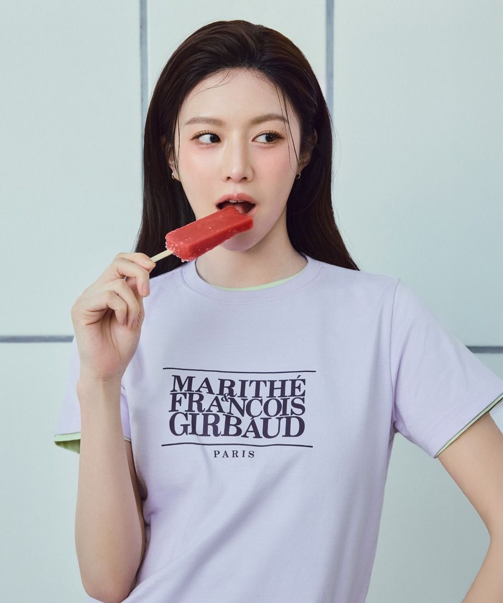 [Marithe]W Classic Logo Tee Go Youn Jung 高允真同款