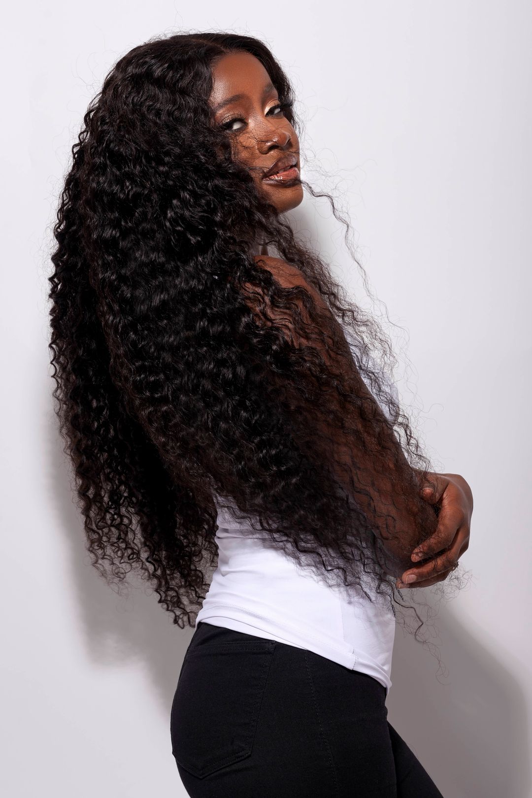 Virgin Brazilian Tropical Curly Lace Closure Wig