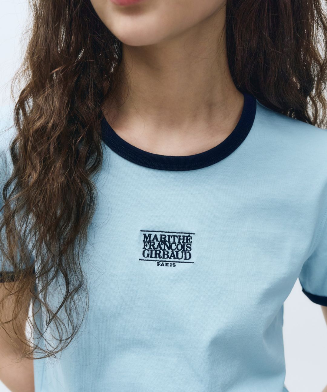 [Marithe] W Classic Logo Ringer Tee