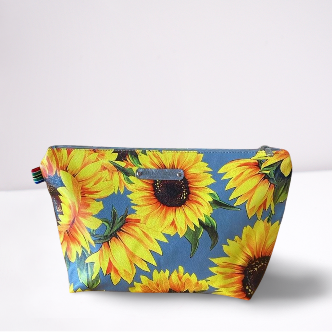 Binny Toiletry Bag – Sunflower Print