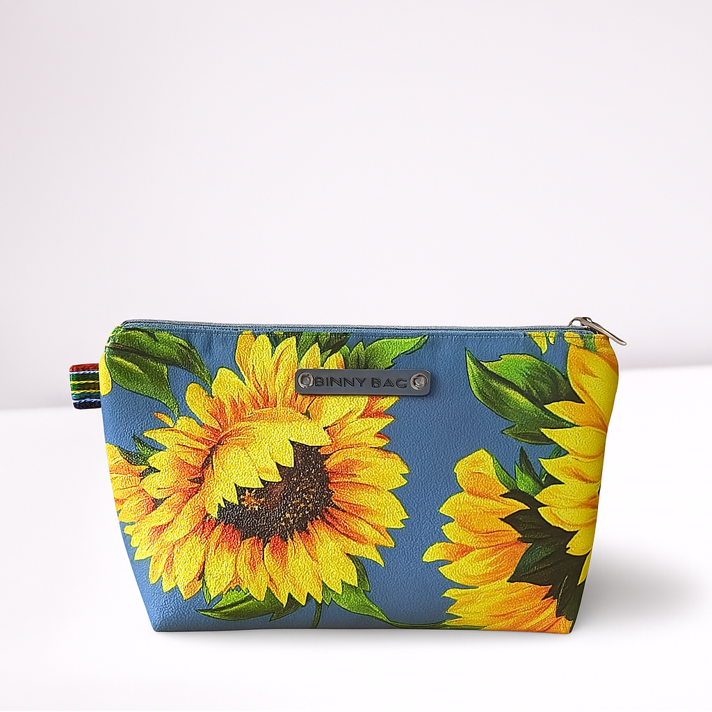 Binny Cosmetic Bag – Sunflower Print