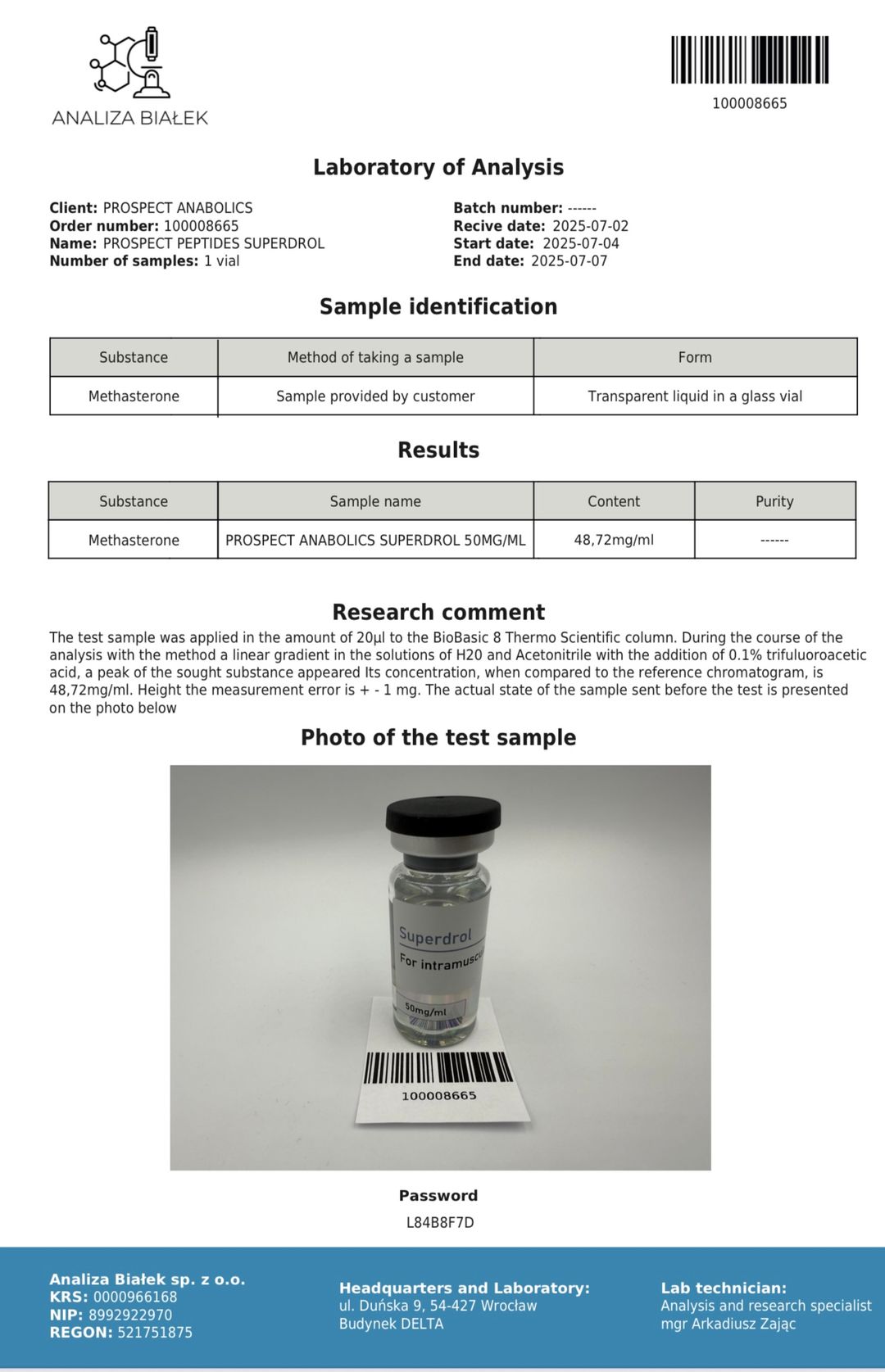 Injectable superdrol 50 - Prospect Anabolics
