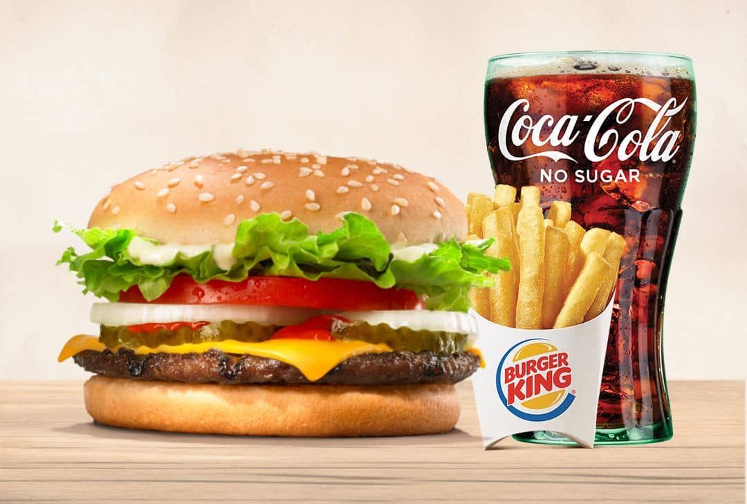 Whopper Jr w cheese combo