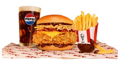 Crispy bbq zinger combo 