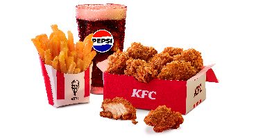 Large popcorn chicken combo 
