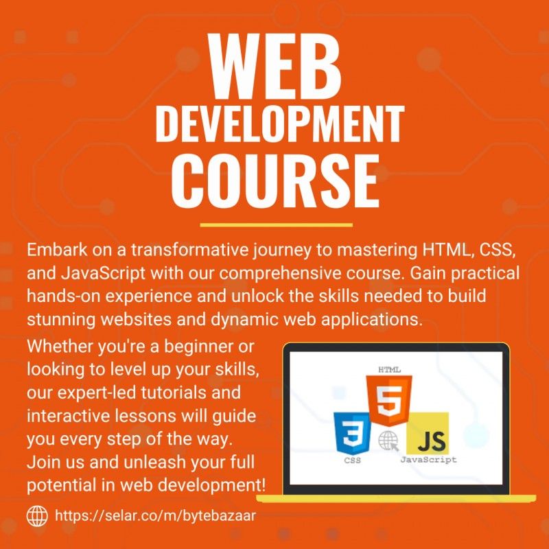 WEB DEVELOPMENT COURSE:Master HTML, CSS and JavaScript.