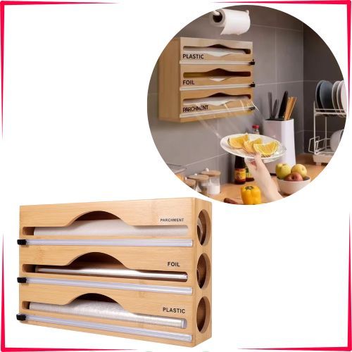 3 en 1 Distributeur Film Alimentaire
