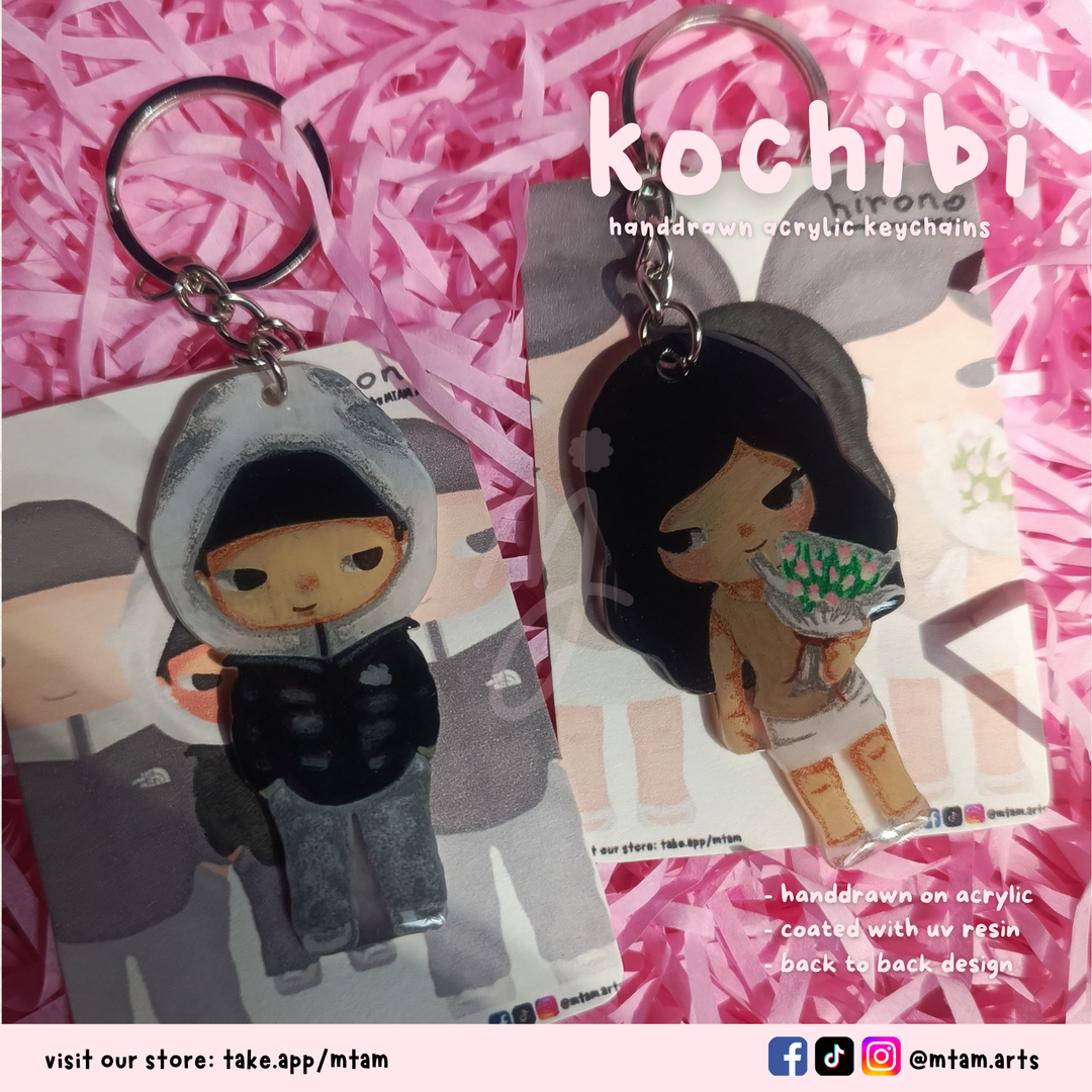 Handdrawn Kochibi Acrylic Keychains