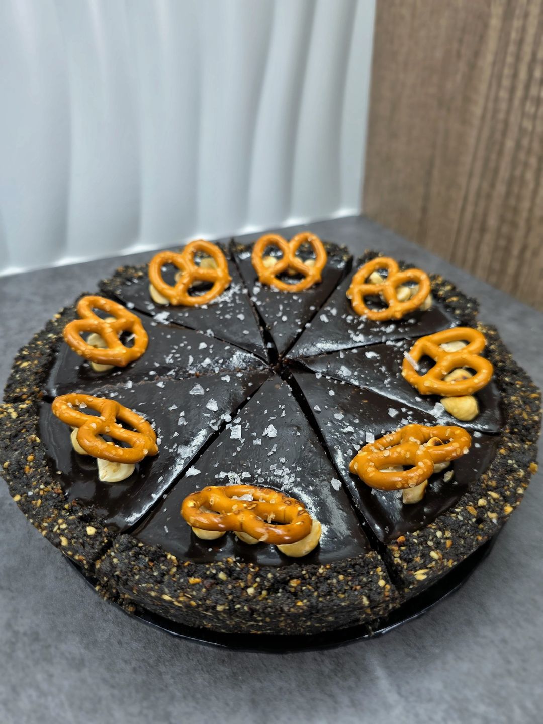 Chocolate Hazelnut Praline Tart