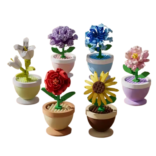 Potted Flowers Mini Bricks