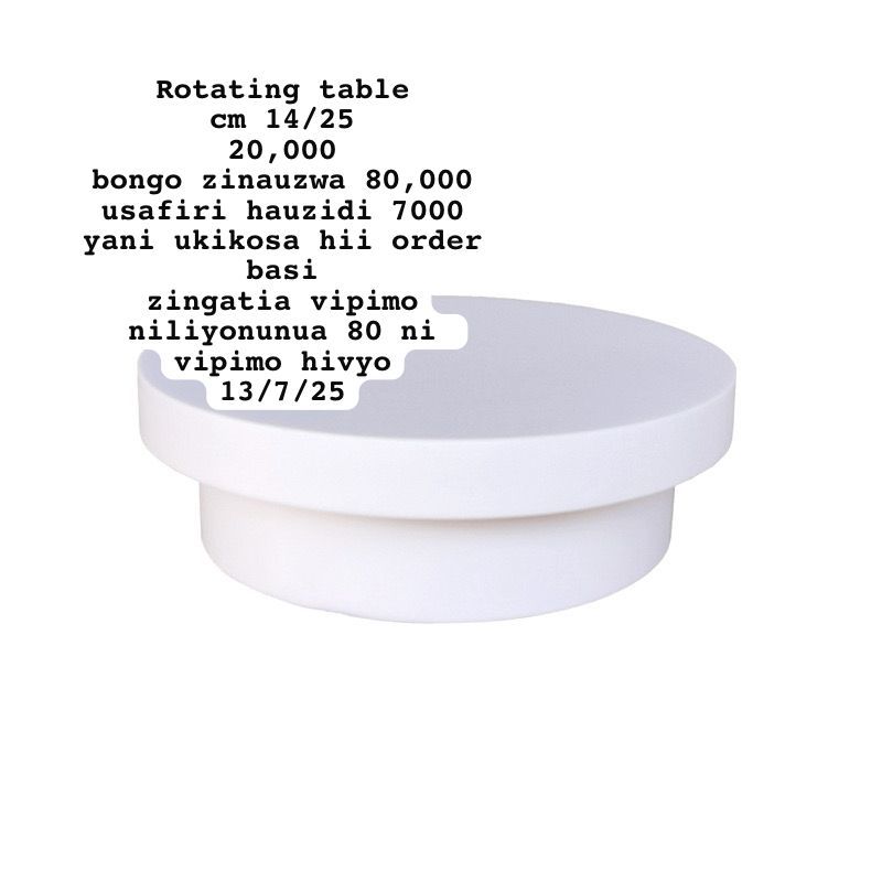 Rotating table 20,000