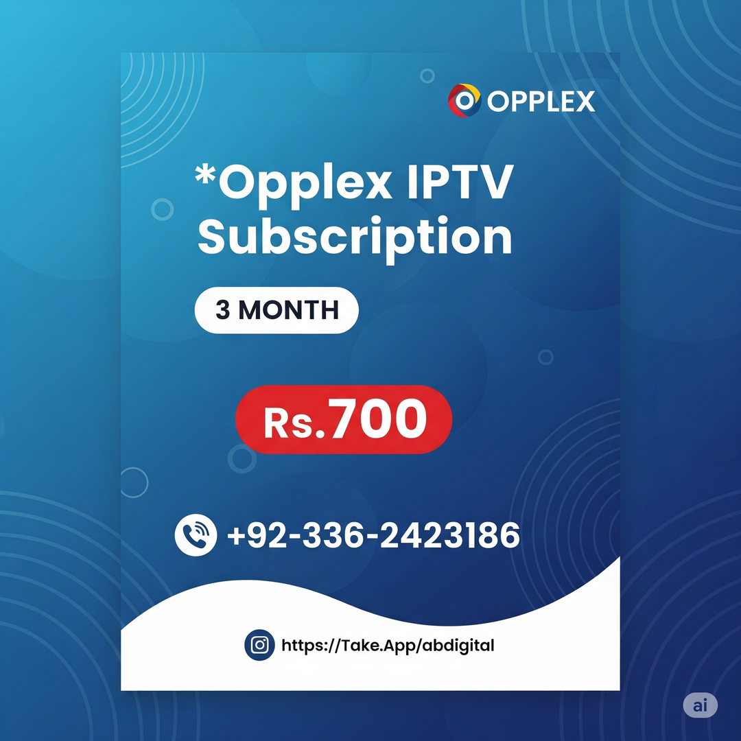 Opplex IPTV 3Month Plan
