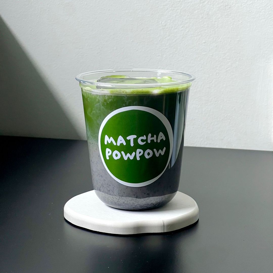 Iced Black Sesame Matcha Oatmilk Latte