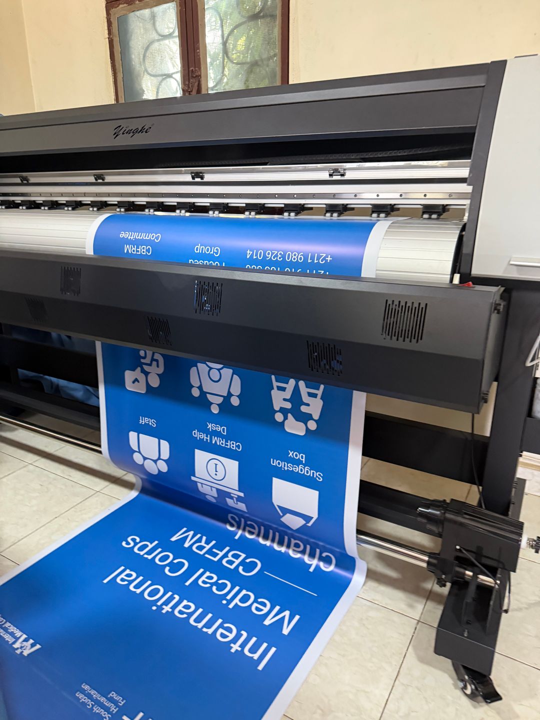 Square meter of outdoor sticker