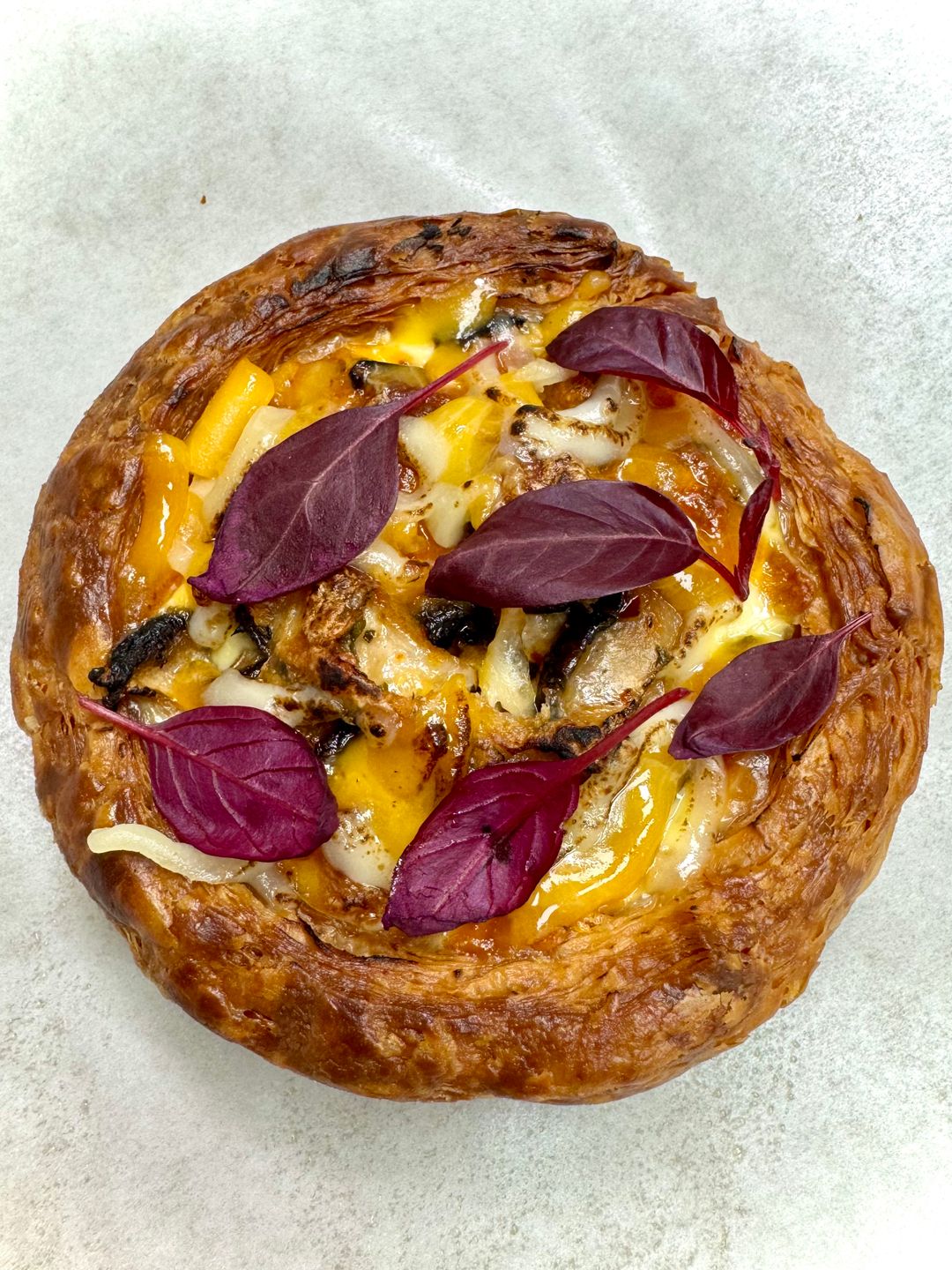 Wild Mushrooms Mozzarella Quiche Croissant