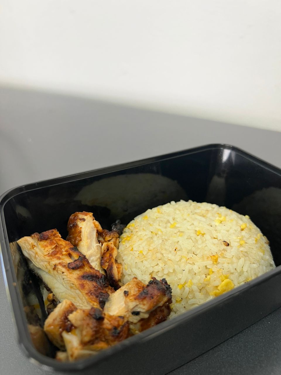 Garlic Egg Fried Rice + Grilled Chicken