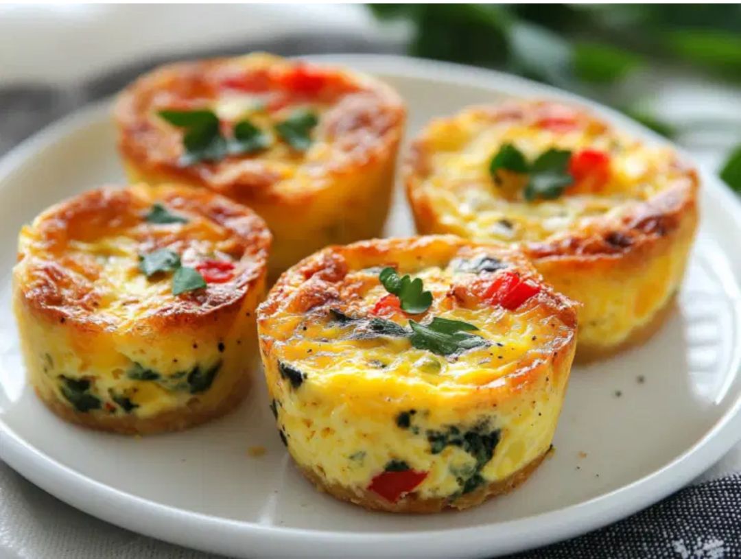 Small crustless quiche