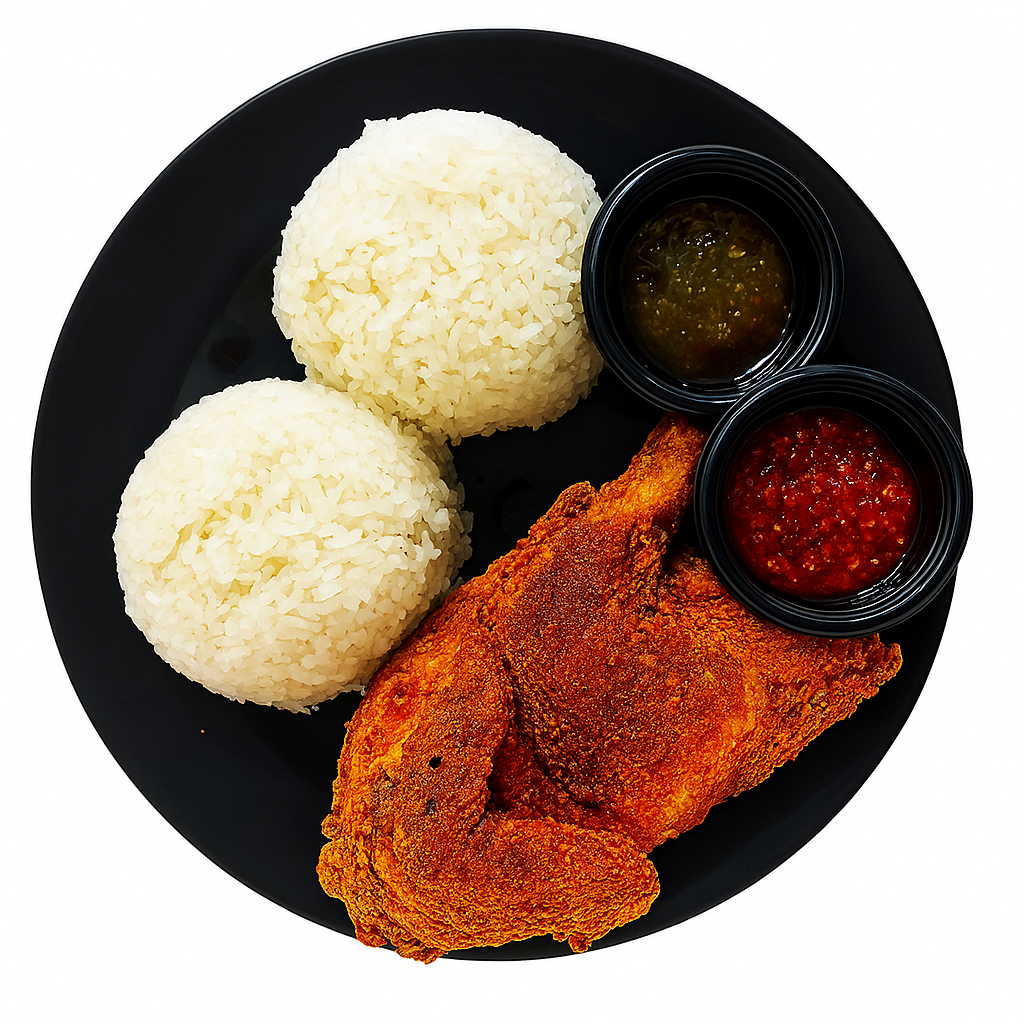 Nasi Katok - Ayam Spring