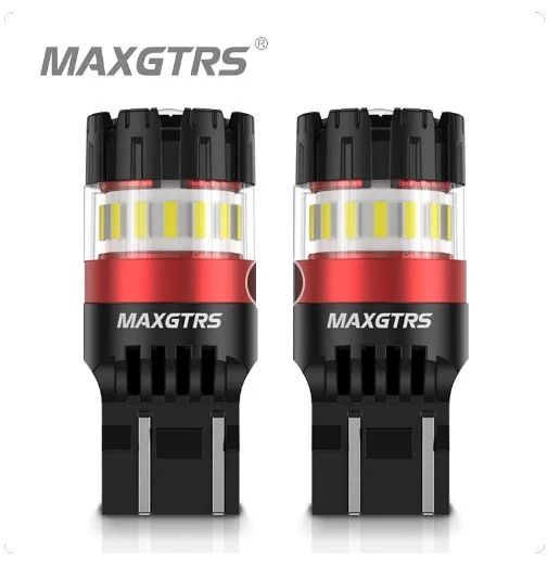 MAXGTRS 7443 W21/5W T20 Double Contact RED Led Bulb For Vehicles(10007199)