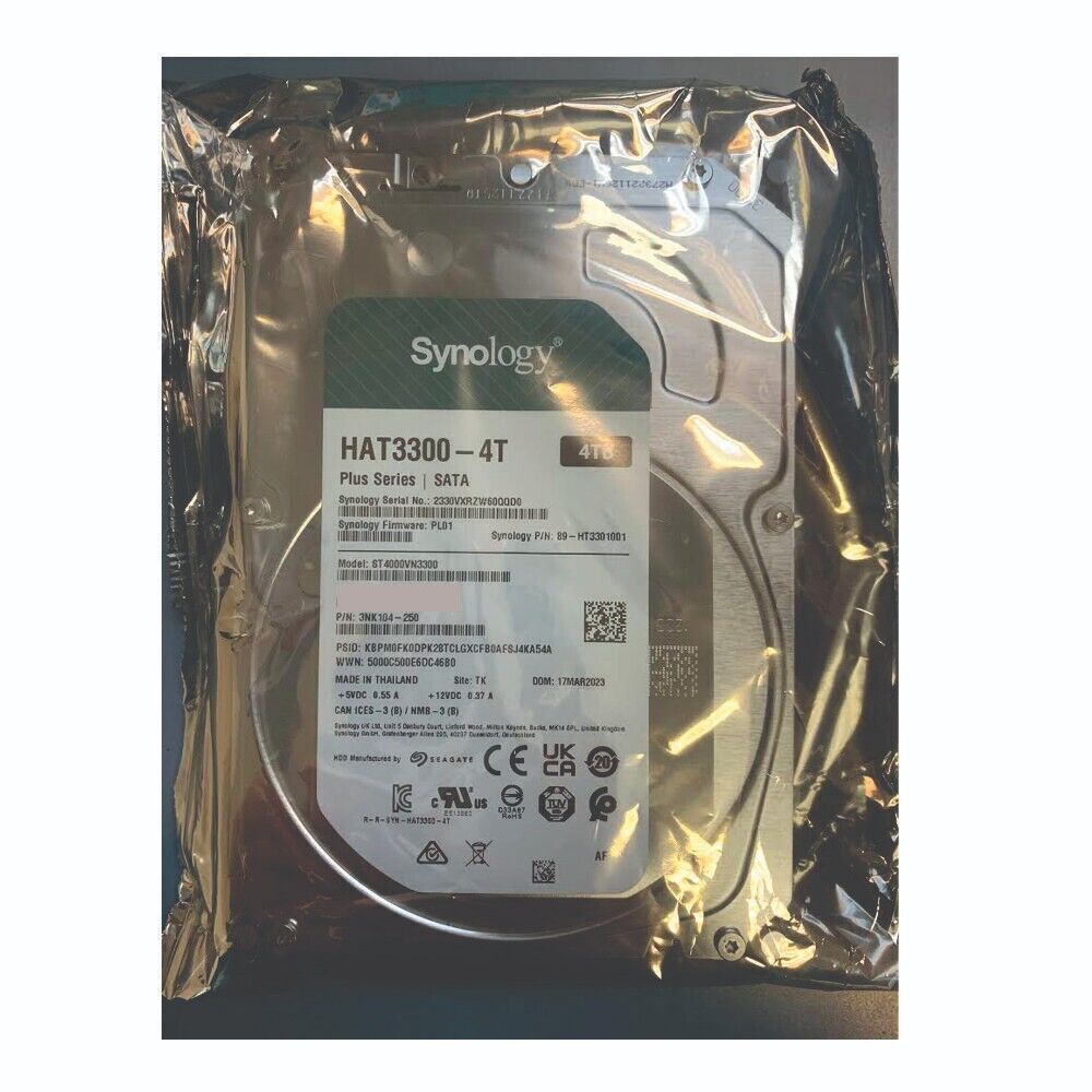 Disque dur Synology 4TB SATA 3,5'' Série Plus HAT3300-4T