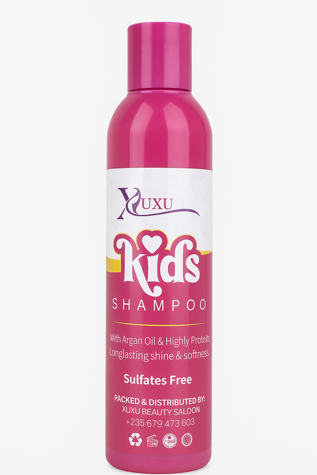 XuXu Kids Shampoo – Sulfate-Free with Argan Oil