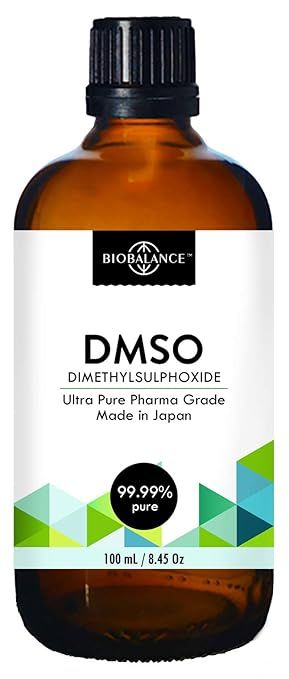 Dimethyl Sulfoxide in Amber Glass Dropper Bottle, 100ml