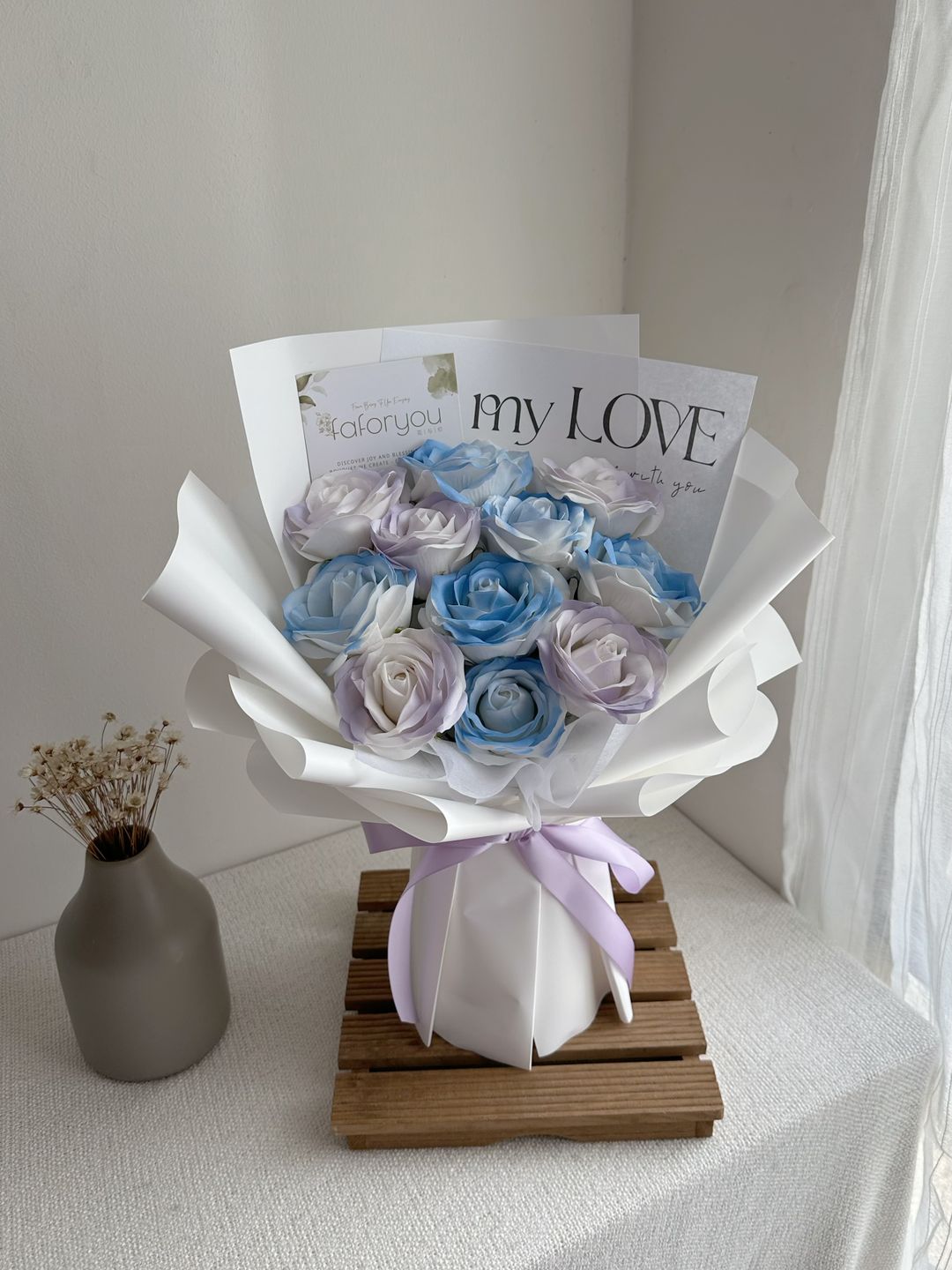 11 Stalk Soap Rose Bouquet  