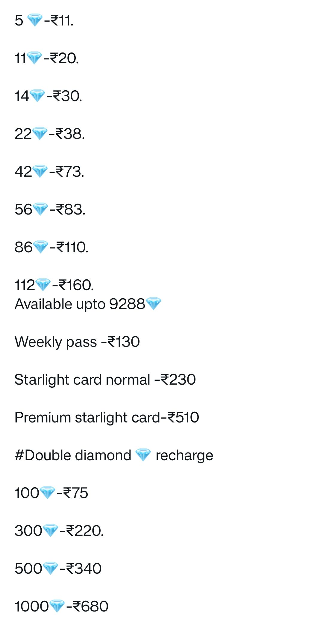 All recharges available, dmm to whatsapp 