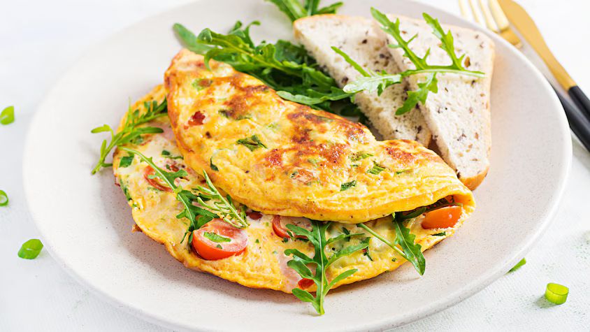 Omelette au jambon+1rafraichissement