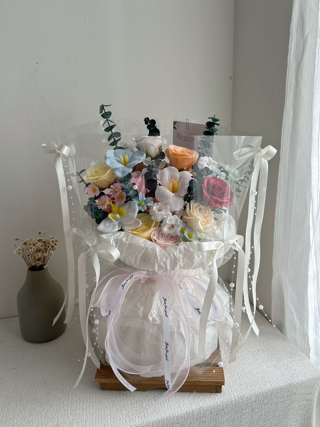 Soap Flower Mixed Transparent Big Bouquet  