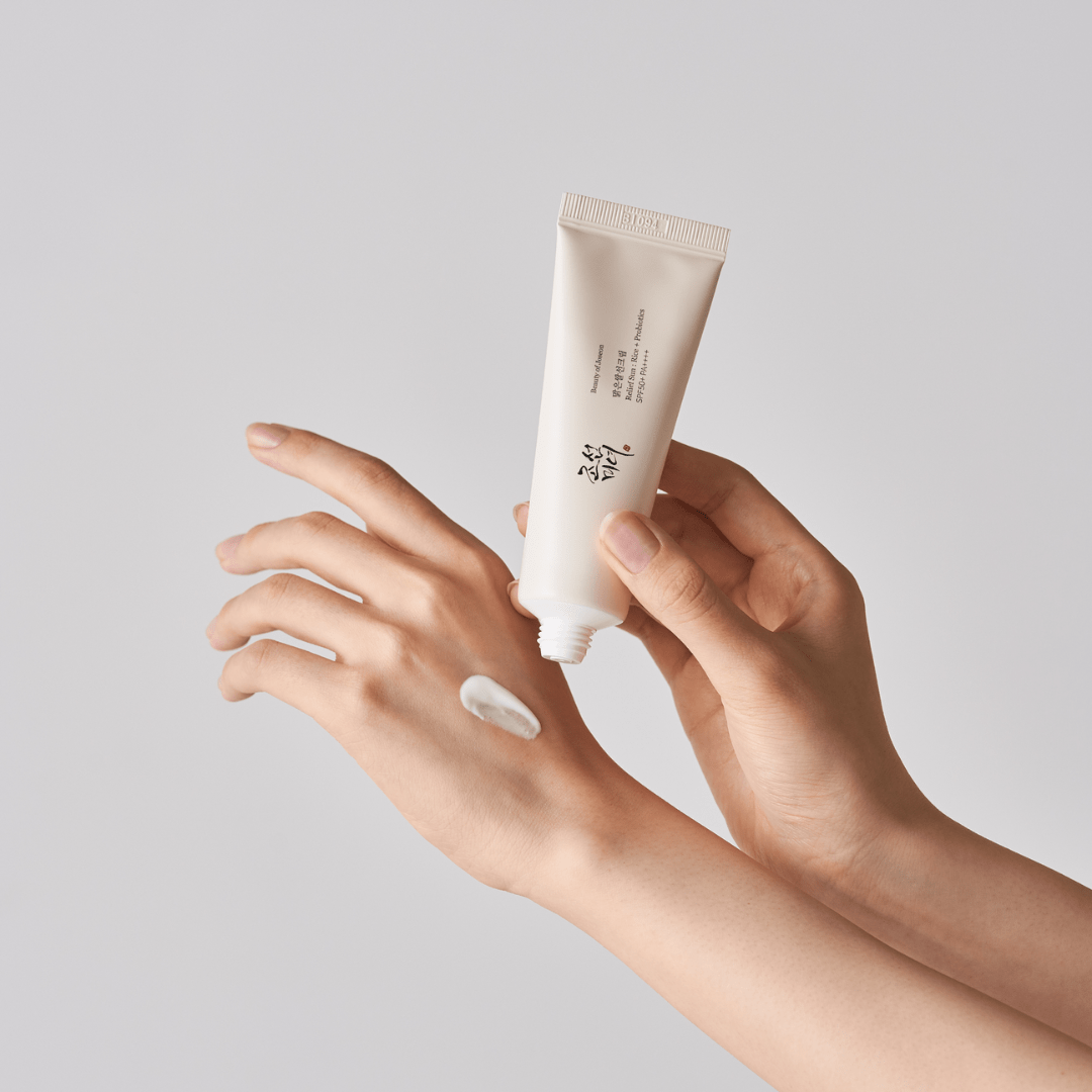 BEAUTY OF JOSEON Relief Sun Rice + Probiotics SPF 50+ PA++++ واقي شمسي كيميائي بالارز من بيوتي اوف جوسيون