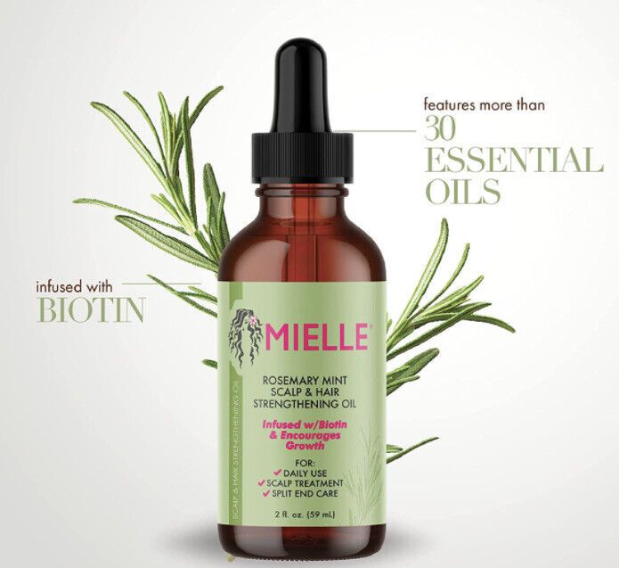 Mielle Rosemary Mint Scalp & Hair Strengthening Oil - 59ml | ميلي زيت الروزميري المقوي لفروة الرأس و الشعر - 59 مل