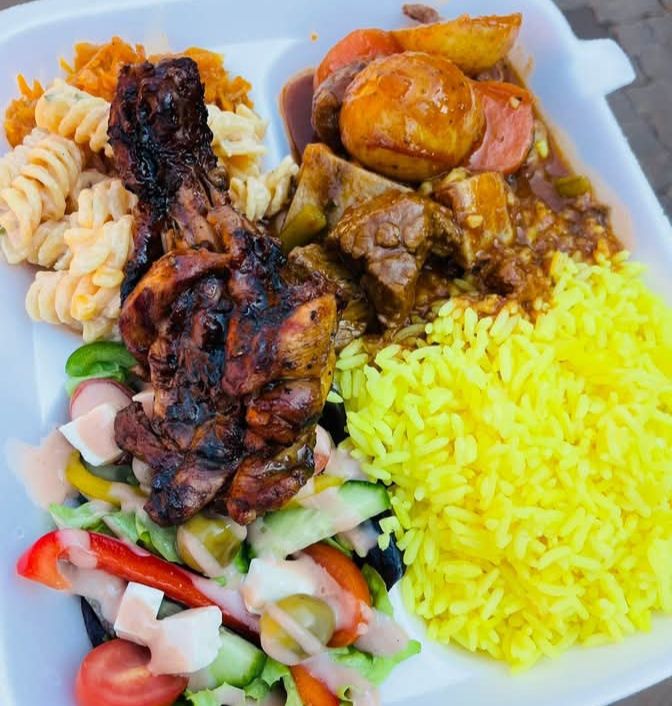 African BBQ Cooked Food 