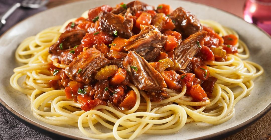 Spaghetti viande