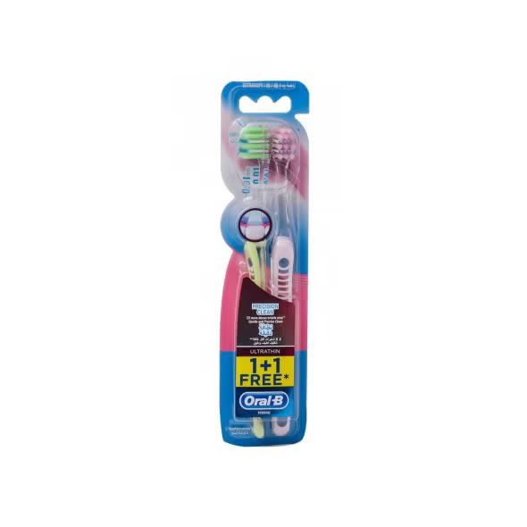 Oral B Ultrathin Precision Clean Toothbrush Bogof اورال بي 