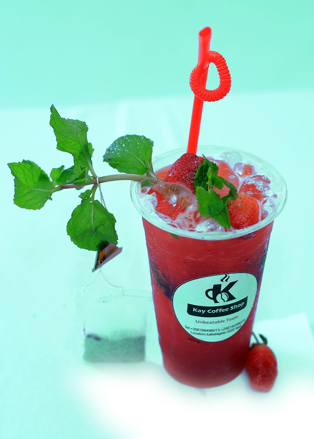 Strawberry iced tea