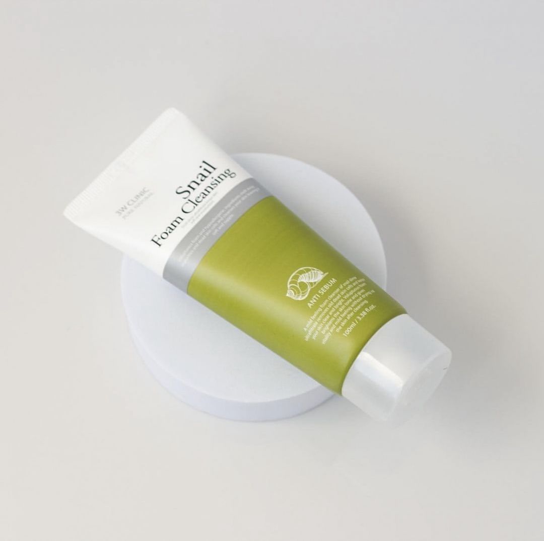 غسول فوم حلزون 3W CLINIC CLEANSER	