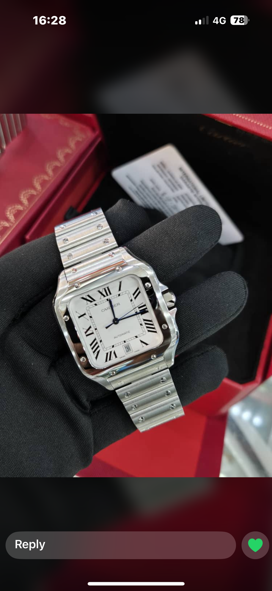 Cartier Silver watch 