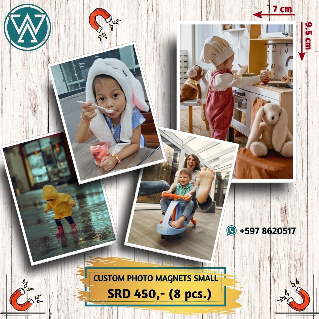 Custom photo magnets small - 8 pcs.