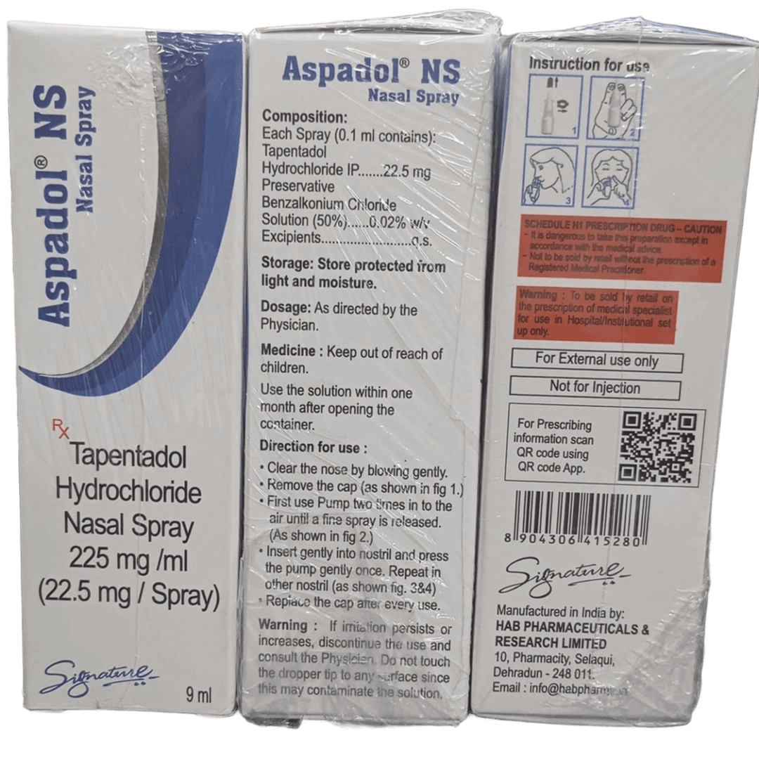 Tapentazole Hydrochloride Nasal Spray 225mg